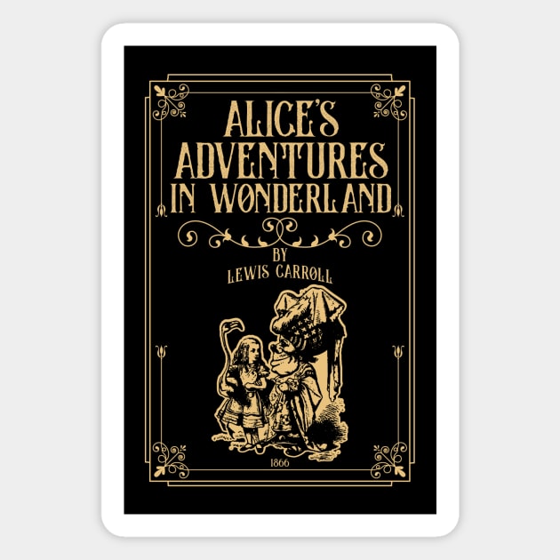 Alice in Wonderland - Lewis Carroll - Mad Hatter, White Rabbit, Cheshire Cat Magnet by OutfittersAve